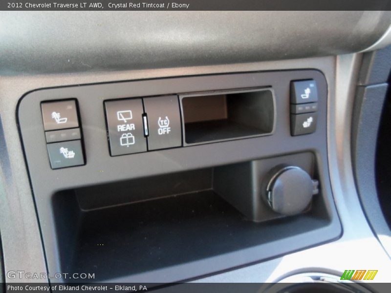 Crystal Red Tintcoat / Ebony 2012 Chevrolet Traverse LT AWD