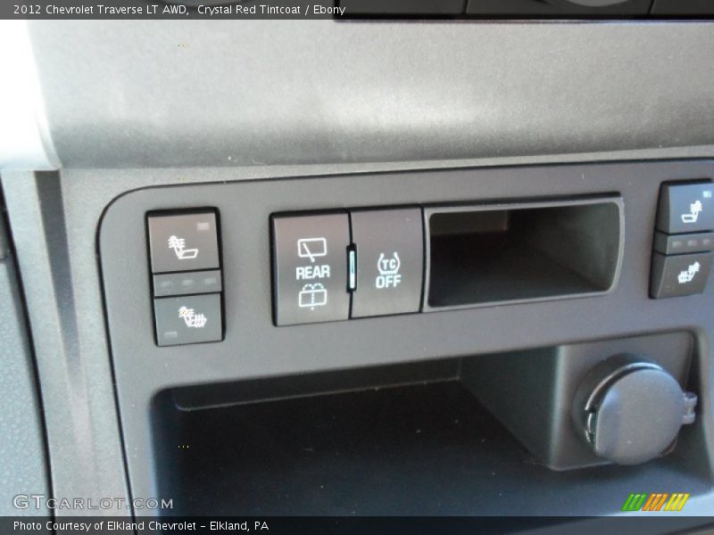 Crystal Red Tintcoat / Ebony 2012 Chevrolet Traverse LT AWD
