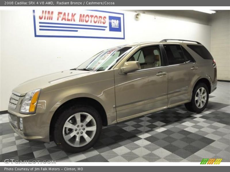 Radiant Bronze / Cashmere/Cocoa 2008 Cadillac SRX 4 V8 AWD