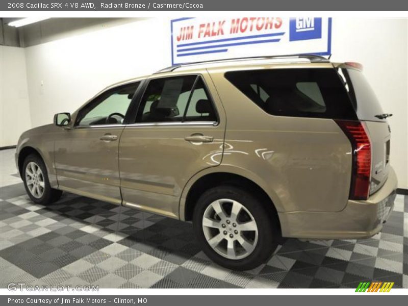 Radiant Bronze / Cashmere/Cocoa 2008 Cadillac SRX 4 V8 AWD