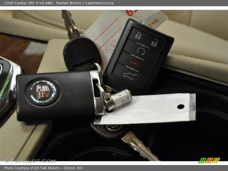 Radiant Bronze / Cashmere/Cocoa 2008 Cadillac SRX 4 V8 AWD
