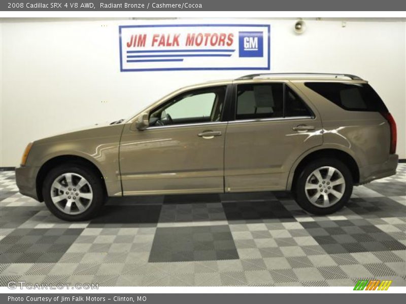 Radiant Bronze / Cashmere/Cocoa 2008 Cadillac SRX 4 V8 AWD