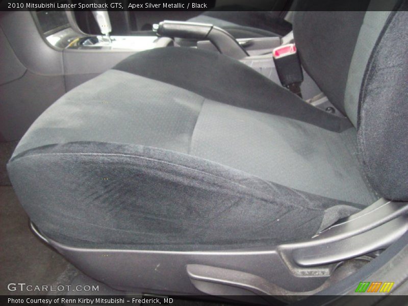 Apex Silver Metallic / Black 2010 Mitsubishi Lancer Sportback GTS