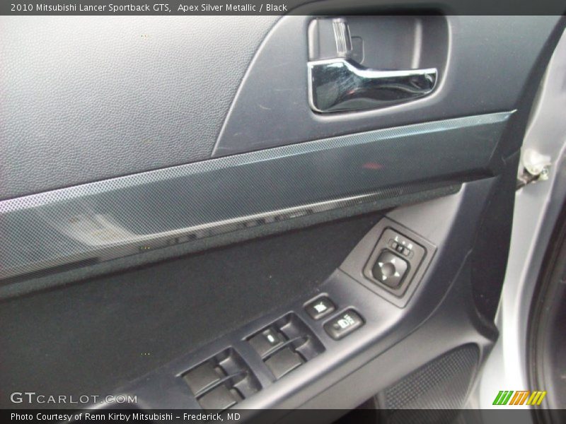 Apex Silver Metallic / Black 2010 Mitsubishi Lancer Sportback GTS