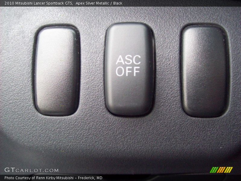 Apex Silver Metallic / Black 2010 Mitsubishi Lancer Sportback GTS