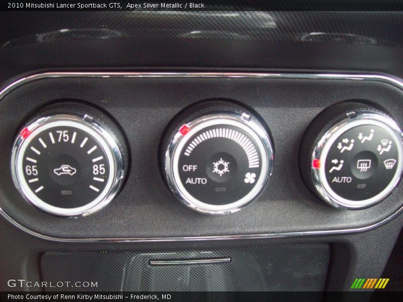 Apex Silver Metallic / Black 2010 Mitsubishi Lancer Sportback GTS