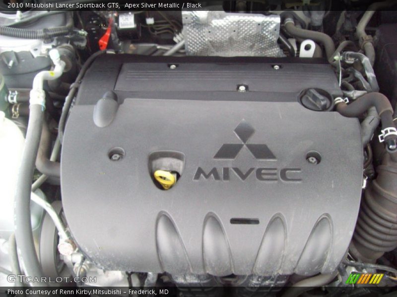 Apex Silver Metallic / Black 2010 Mitsubishi Lancer Sportback GTS