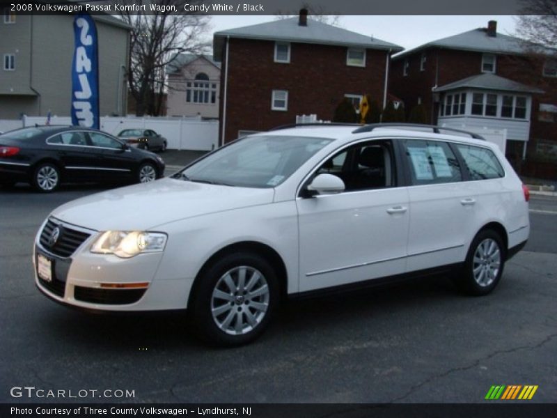 Candy White / Black 2008 Volkswagen Passat Komfort Wagon