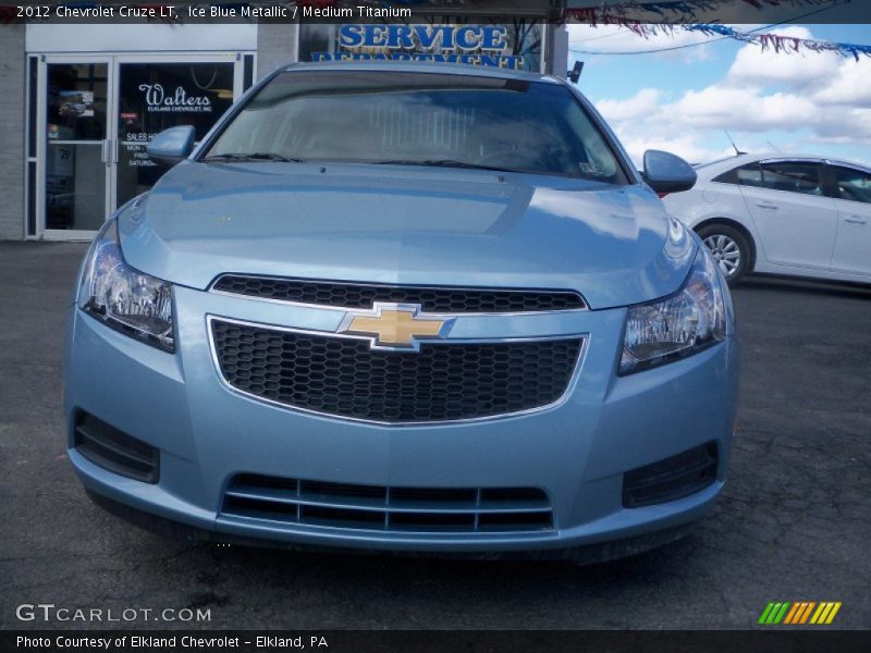 Ice Blue Metallic / Medium Titanium 2012 Chevrolet Cruze LT