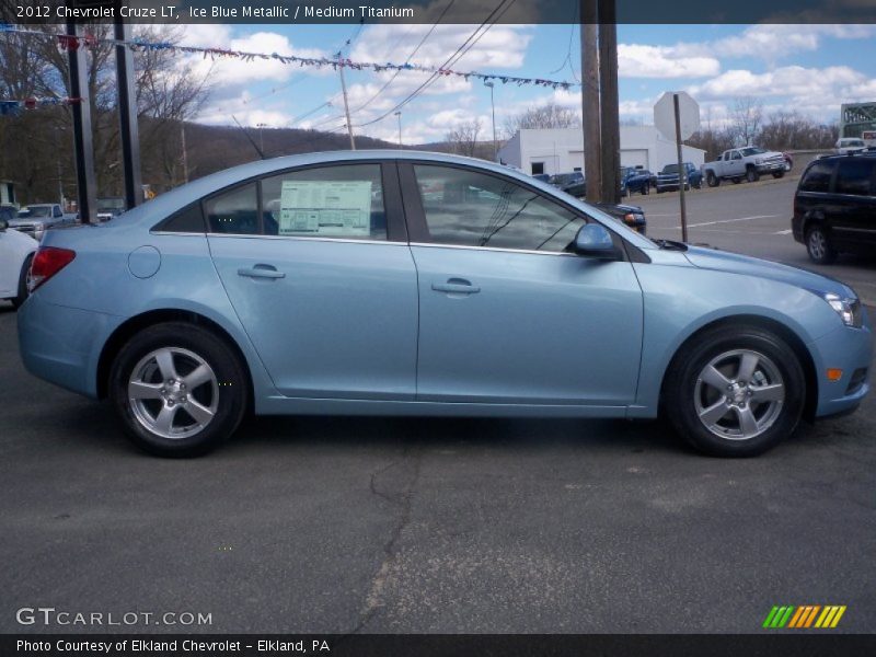 Ice Blue Metallic / Medium Titanium 2012 Chevrolet Cruze LT