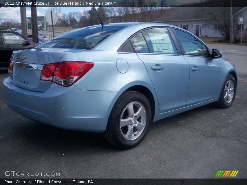 Ice Blue Metallic / Medium Titanium 2012 Chevrolet Cruze LT