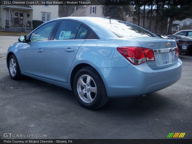 Ice Blue Metallic / Medium Titanium 2012 Chevrolet Cruze LT