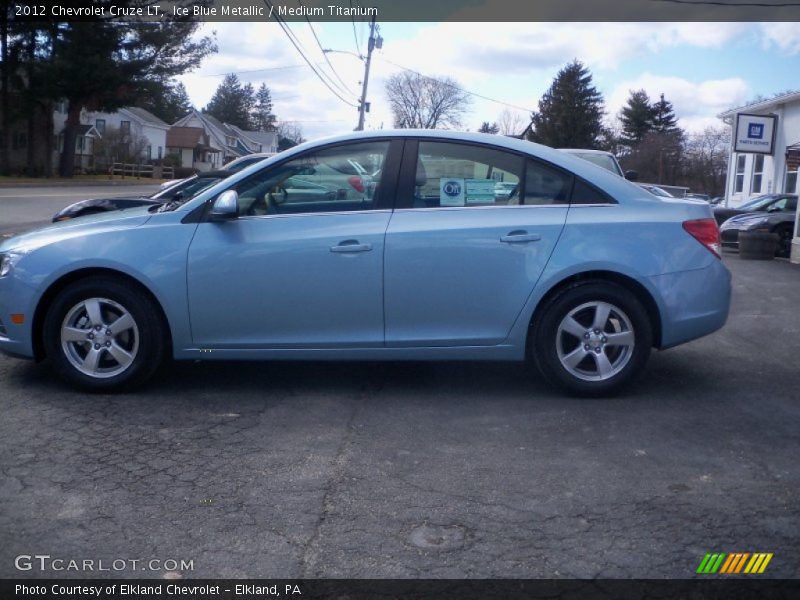 Ice Blue Metallic / Medium Titanium 2012 Chevrolet Cruze LT