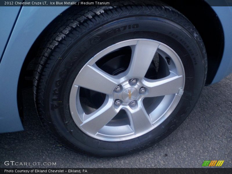 Ice Blue Metallic / Medium Titanium 2012 Chevrolet Cruze LT