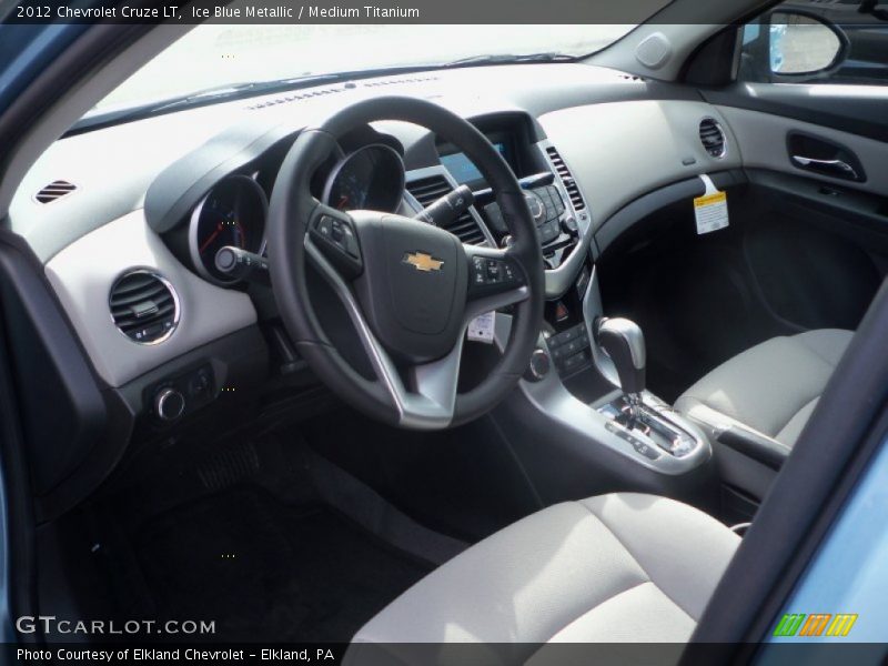 Ice Blue Metallic / Medium Titanium 2012 Chevrolet Cruze LT