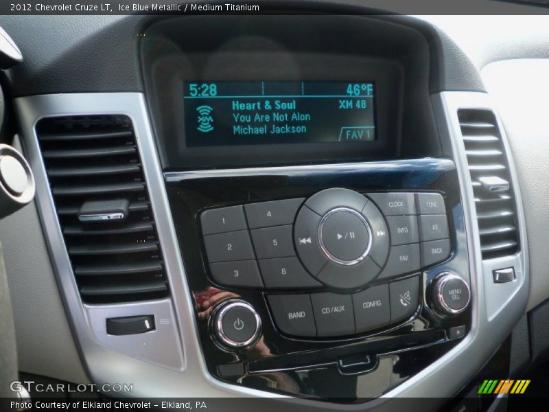 Ice Blue Metallic / Medium Titanium 2012 Chevrolet Cruze LT