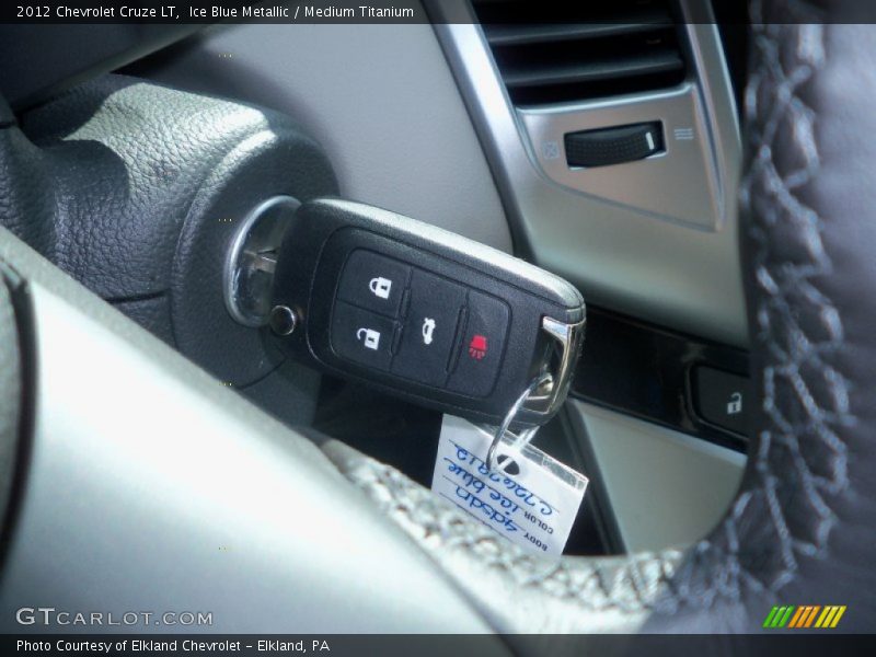Ice Blue Metallic / Medium Titanium 2012 Chevrolet Cruze LT