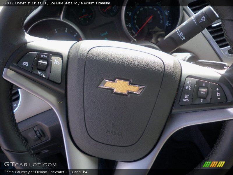 Ice Blue Metallic / Medium Titanium 2012 Chevrolet Cruze LT