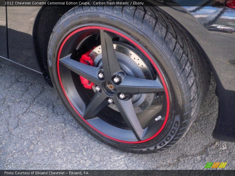 Carbon Flash Metallic / Ebony 2012 Chevrolet Corvette Centennial Edition Coupe