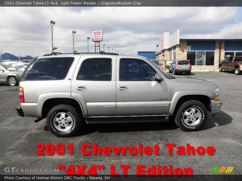 Light Pewter Metallic / Graphite/Medium Gray 2001 Chevrolet Tahoe LT 4x4