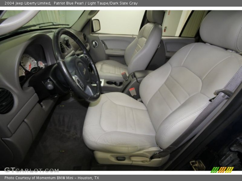 Patriot Blue Pearl / Light Taupe/Dark Slate Gray 2004 Jeep Liberty Limited