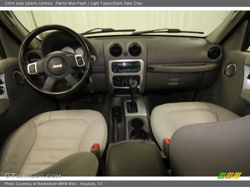 Patriot Blue Pearl / Light Taupe/Dark Slate Gray 2004 Jeep Liberty Limited