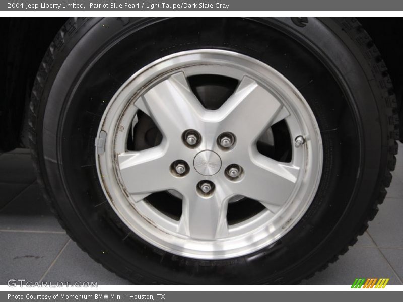 Patriot Blue Pearl / Light Taupe/Dark Slate Gray 2004 Jeep Liberty Limited