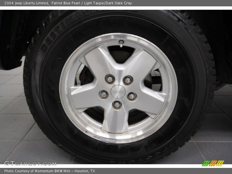 Patriot Blue Pearl / Light Taupe/Dark Slate Gray 2004 Jeep Liberty Limited