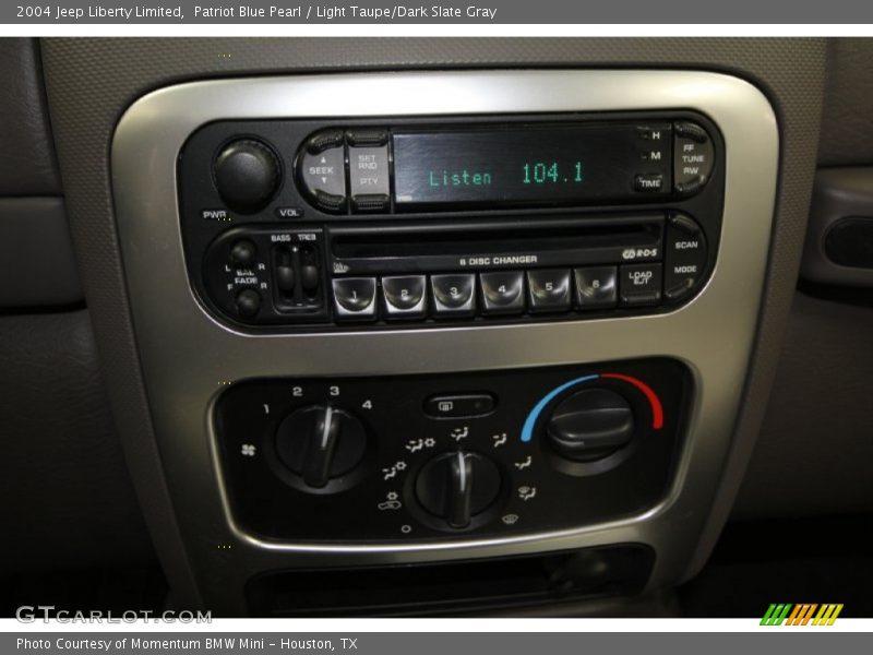 Patriot Blue Pearl / Light Taupe/Dark Slate Gray 2004 Jeep Liberty Limited