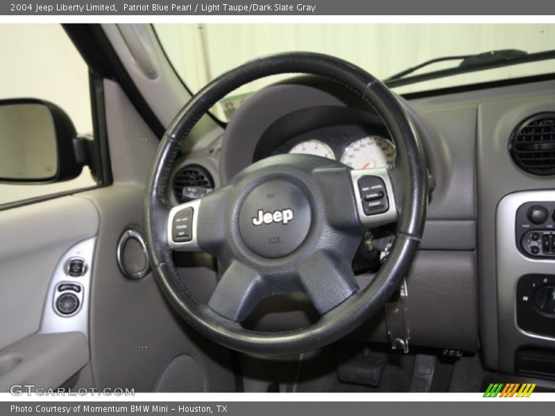 Patriot Blue Pearl / Light Taupe/Dark Slate Gray 2004 Jeep Liberty Limited