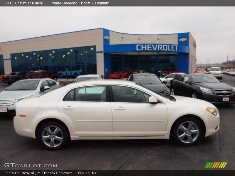 White Diamond Tricoat / Titanium 2011 Chevrolet Malibu LT