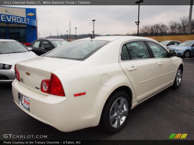White Diamond Tricoat / Titanium 2011 Chevrolet Malibu LT