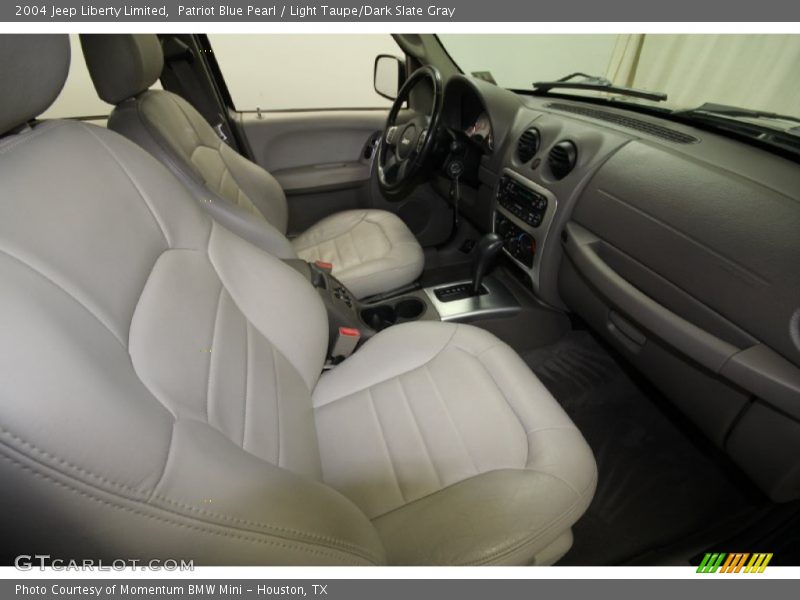 Patriot Blue Pearl / Light Taupe/Dark Slate Gray 2004 Jeep Liberty Limited