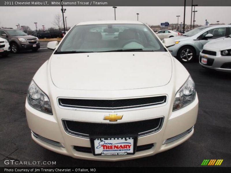White Diamond Tricoat / Titanium 2011 Chevrolet Malibu LT