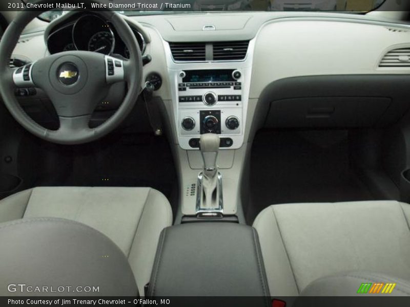 White Diamond Tricoat / Titanium 2011 Chevrolet Malibu LT