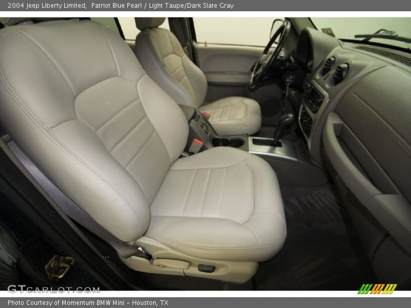 Patriot Blue Pearl / Light Taupe/Dark Slate Gray 2004 Jeep Liberty Limited