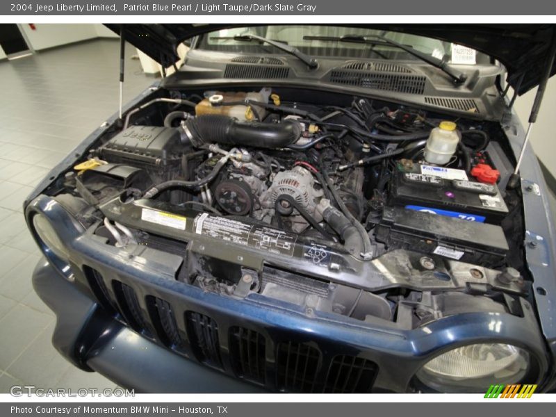 Patriot Blue Pearl / Light Taupe/Dark Slate Gray 2004 Jeep Liberty Limited