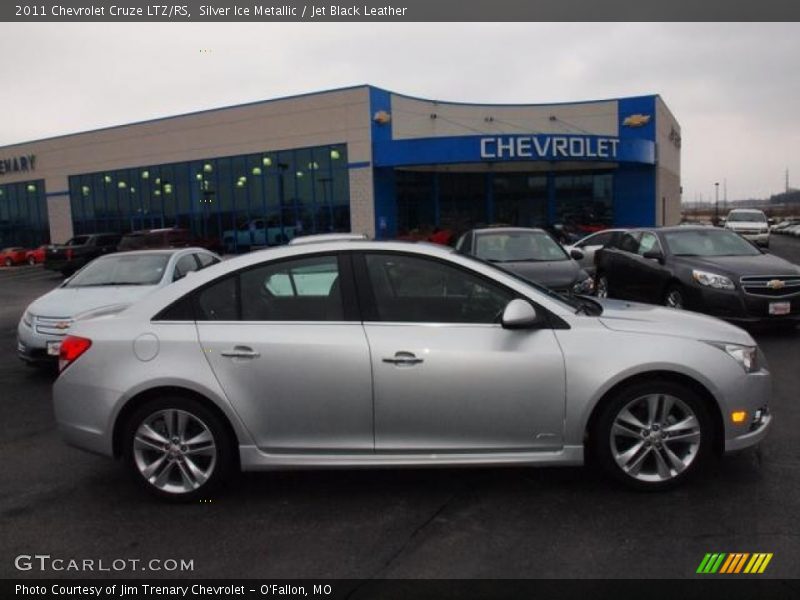 Silver Ice Metallic / Jet Black Leather 2011 Chevrolet Cruze LTZ/RS