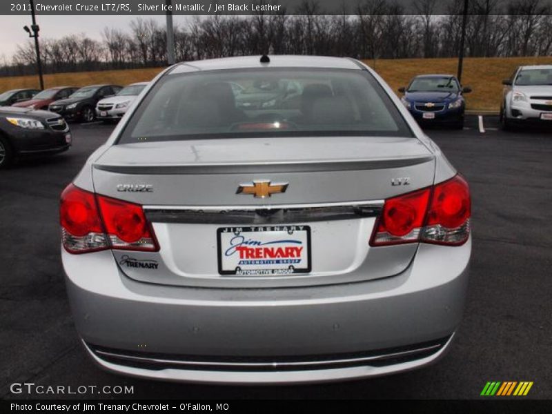 Silver Ice Metallic / Jet Black Leather 2011 Chevrolet Cruze LTZ/RS