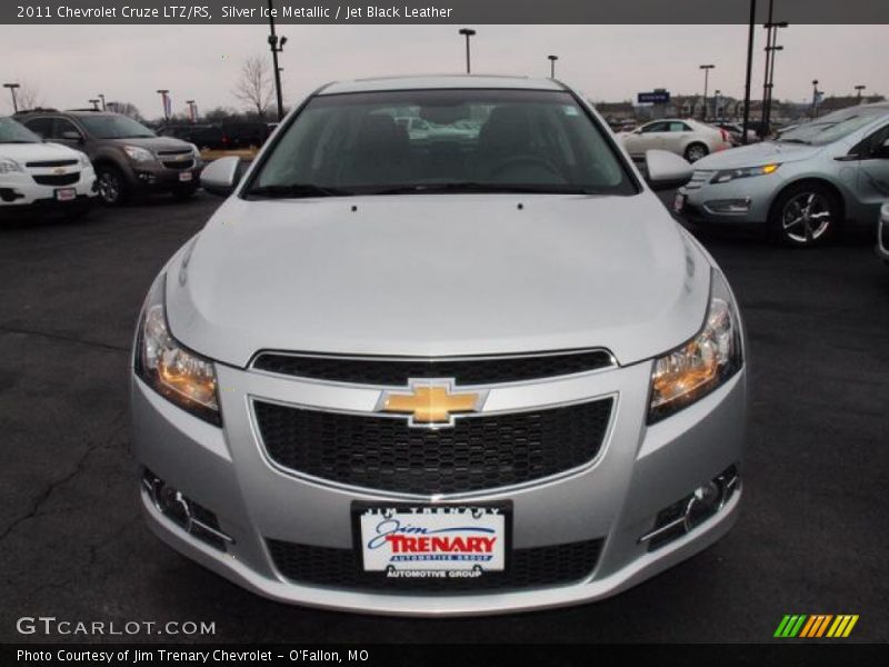 Silver Ice Metallic / Jet Black Leather 2011 Chevrolet Cruze LTZ/RS