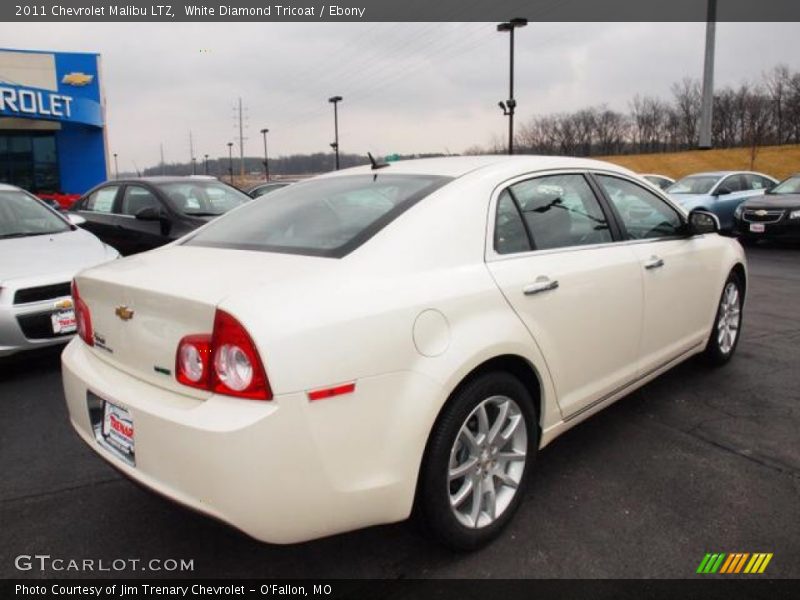 White Diamond Tricoat / Ebony 2011 Chevrolet Malibu LTZ