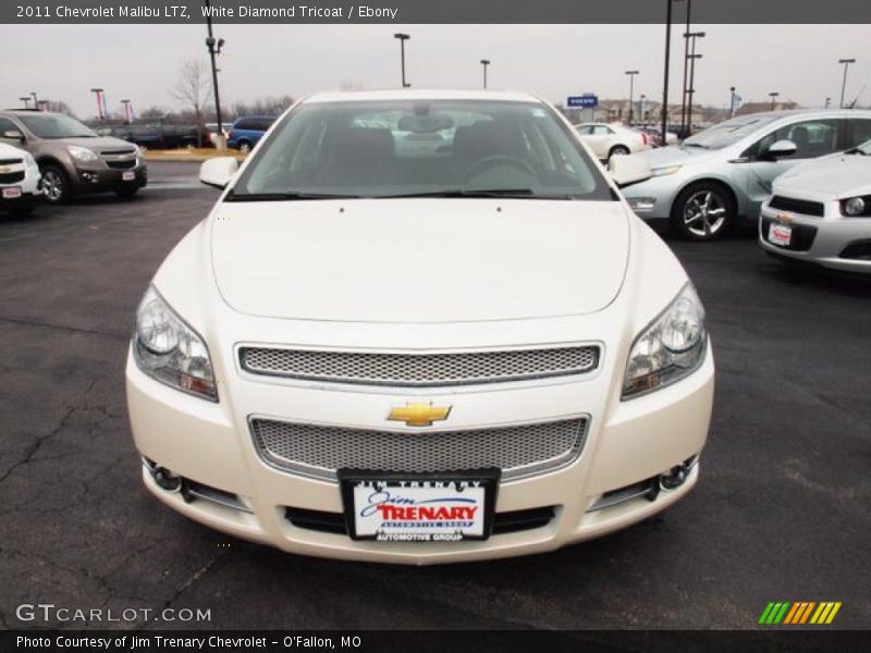 White Diamond Tricoat / Ebony 2011 Chevrolet Malibu LTZ