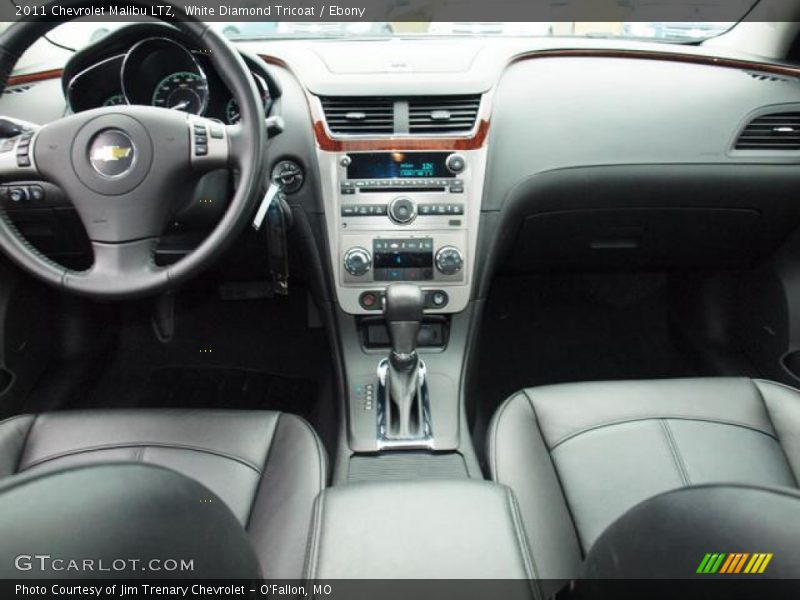 White Diamond Tricoat / Ebony 2011 Chevrolet Malibu LTZ