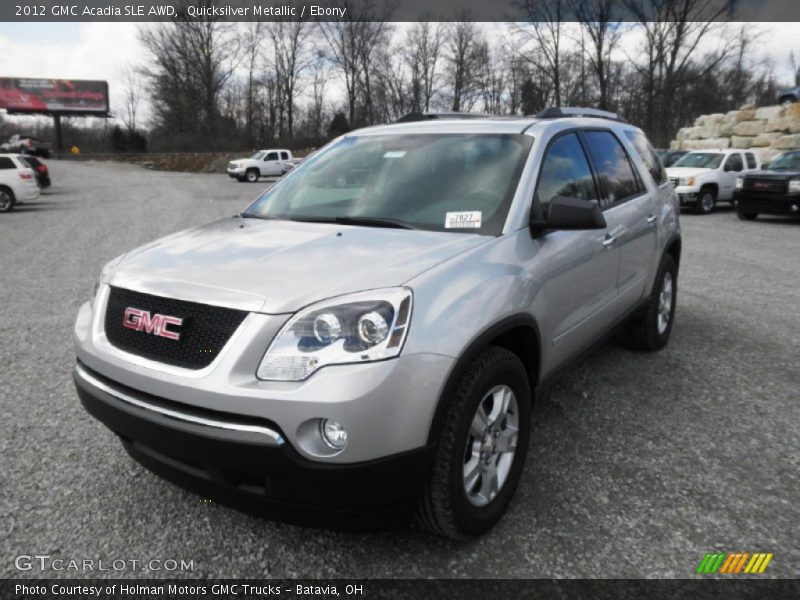 Quicksilver Metallic / Ebony 2012 GMC Acadia SLE AWD