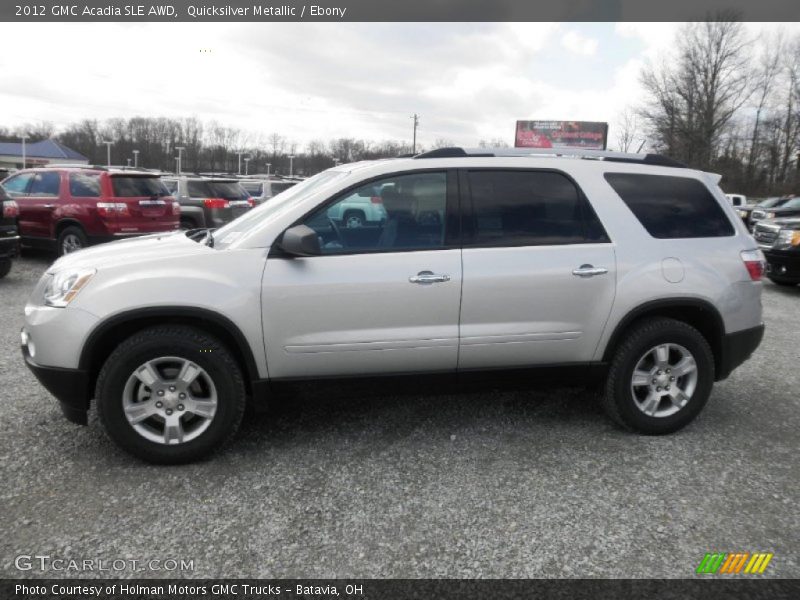 Quicksilver Metallic / Ebony 2012 GMC Acadia SLE AWD