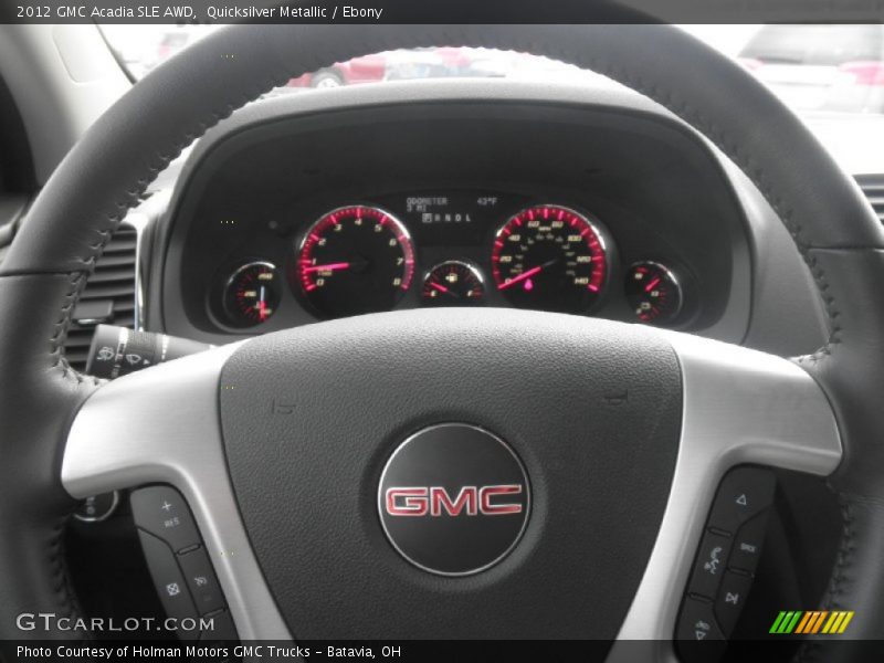 Quicksilver Metallic / Ebony 2012 GMC Acadia SLE AWD