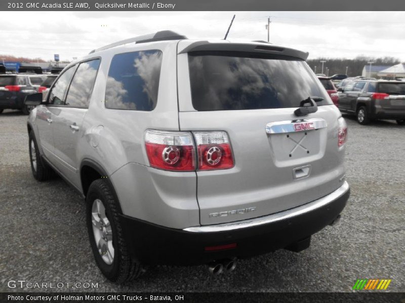 Quicksilver Metallic / Ebony 2012 GMC Acadia SLE AWD
