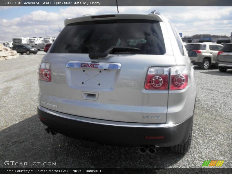 Quicksilver Metallic / Ebony 2012 GMC Acadia SLE AWD