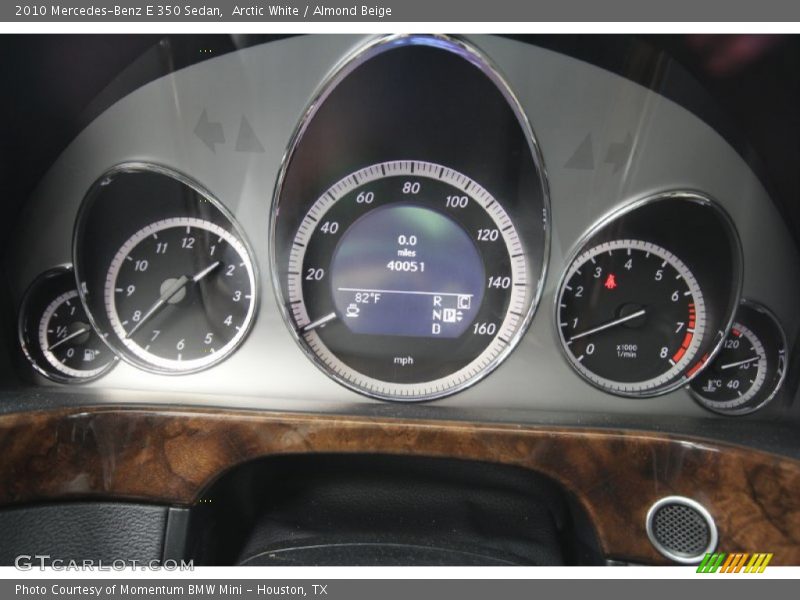 Arctic White / Almond Beige 2010 Mercedes-Benz E 350 Sedan