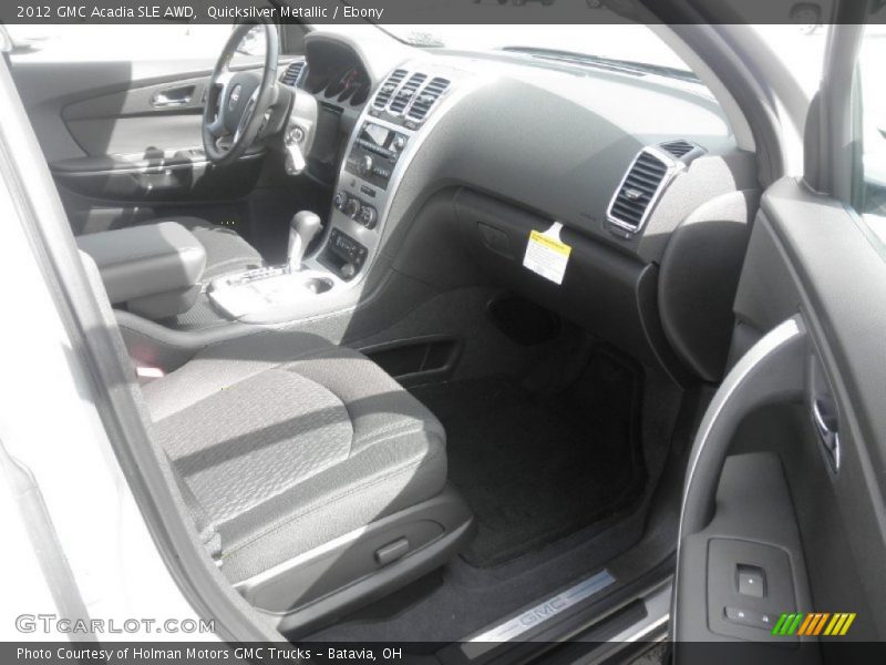 Quicksilver Metallic / Ebony 2012 GMC Acadia SLE AWD